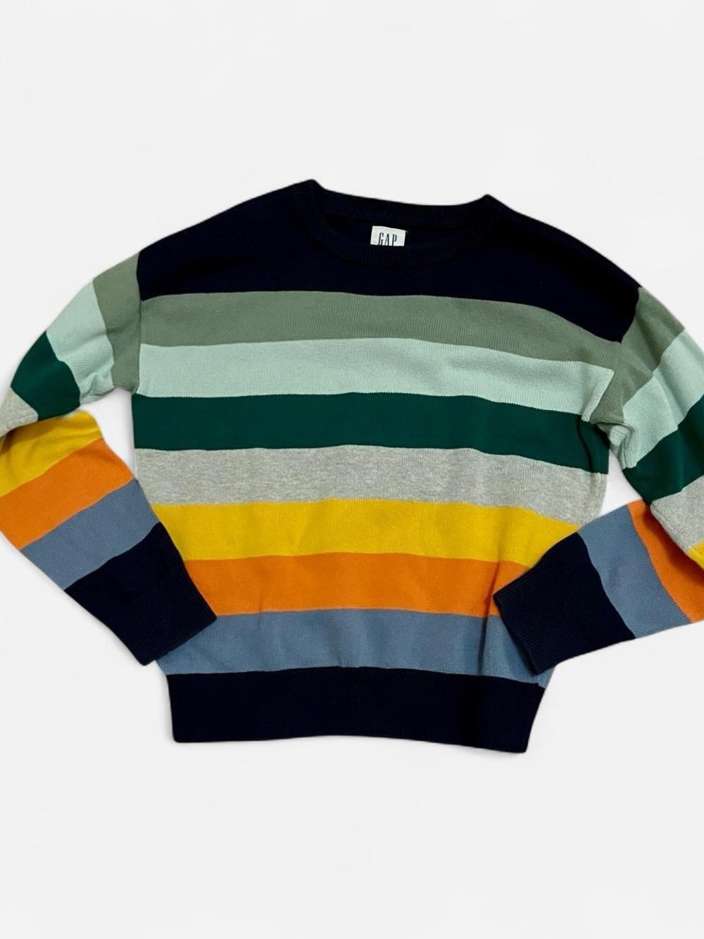 Gap Kids multi-colored horizontal striped sweater